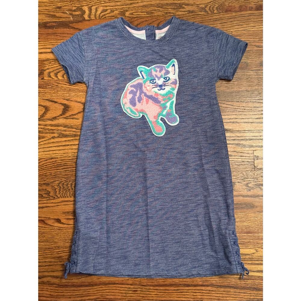 Cat & Jack Cat Appliqué Short Sleeve Girl’s Dress size Medium 10/12